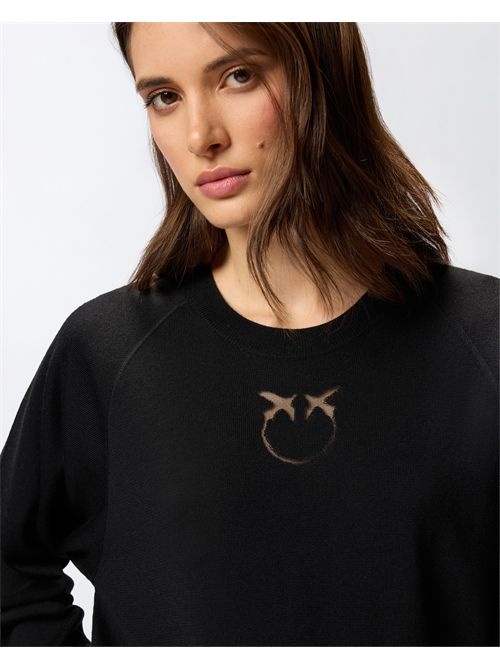 Maglia con logo Love Birds PINKO | 105417A18M/Z99